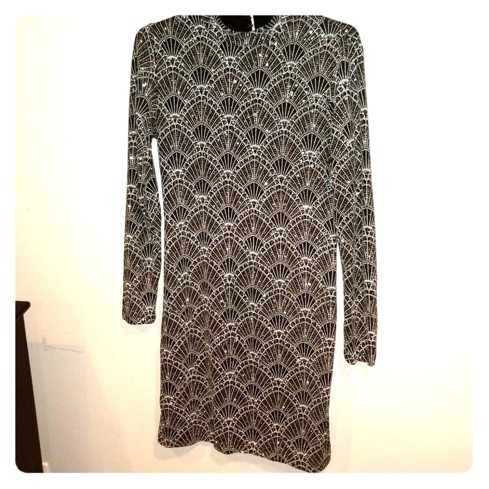 Black and silver dress